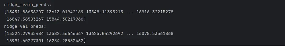 Ridge Regression Model